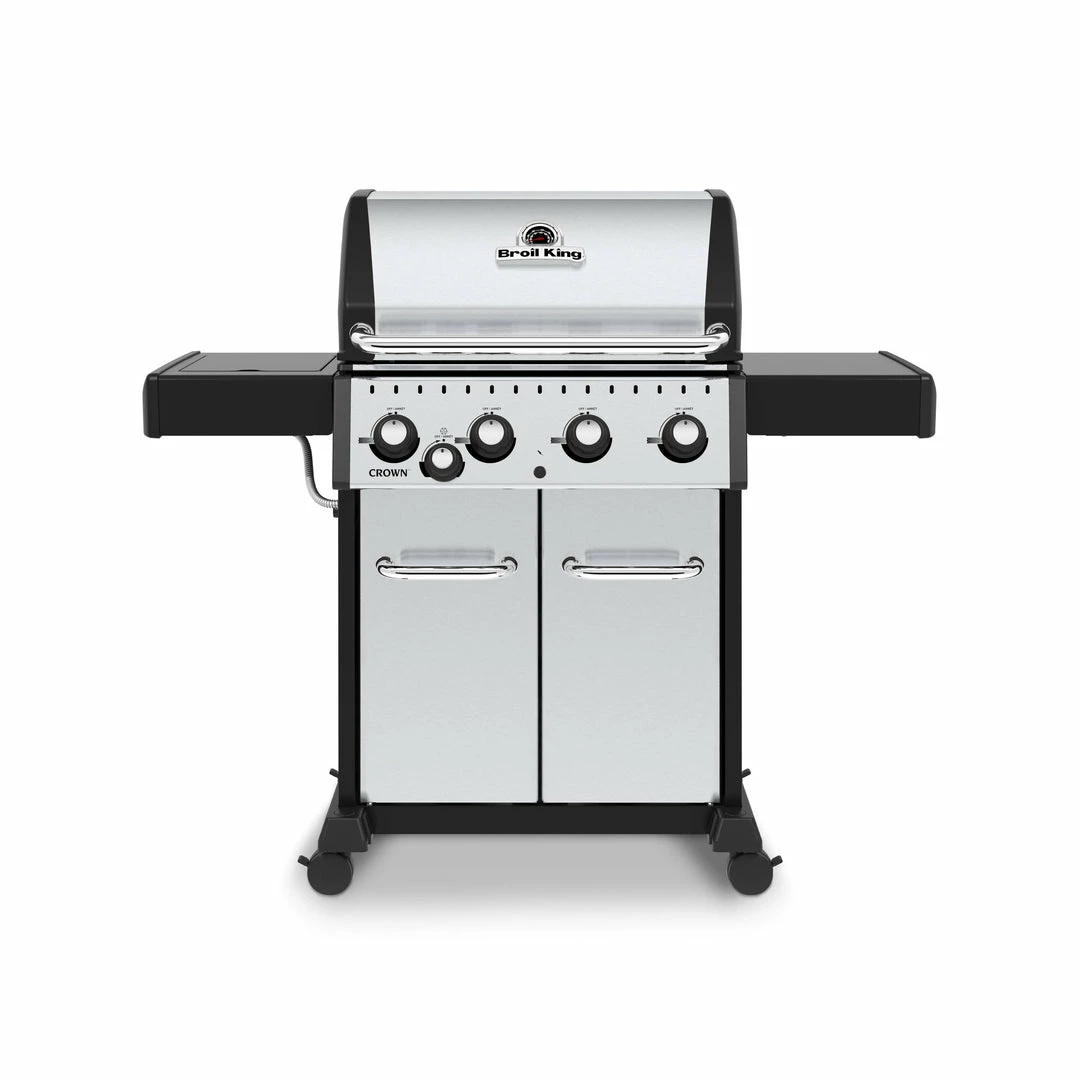 BBQs & Smokers Broil King CROWN S440 BBQ With Side Burner 1 BBQs & Smokers Broil King CROWN S440 BBQ With Side Burner