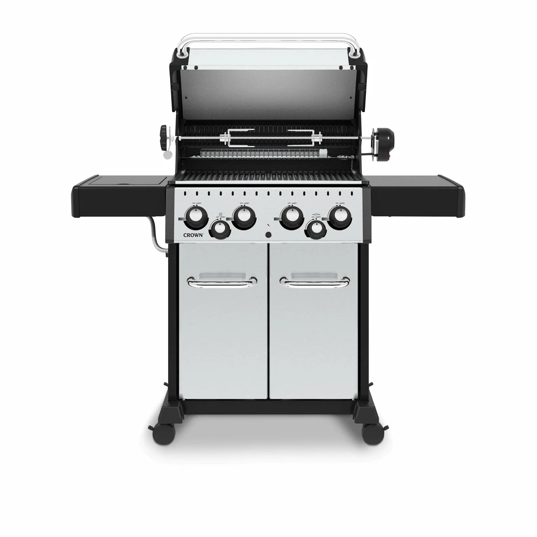 Broil King CROWN S490 BBQ With Side Burner, Rear Rotisserie Burner & Rotisserie Kit BBQs & Smokers 4 Broil King CROWN S490 BBQ With Side Burner, Rear Rotisserie Burner & Rotisserie Kit BBQs & Smokers