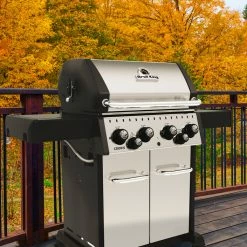 Broil King CROWN S490 BBQ With Side Burner, Rear Rotisserie Burner & Rotisserie Kit BBQs & Smokers 30 Broil King CROWN S490 BBQ With Side Burner, Rear Rotisserie Burner & Rotisserie Kit BBQs & Smokers