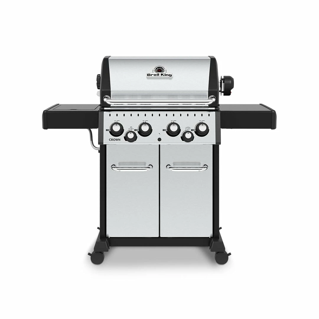 Broil King CROWN S490 BBQ With Side Burner, Rear Rotisserie Burner & Rotisserie Kit BBQs & Smokers 1 Broil King CROWN S490 BBQ With Side Burner, Rear Rotisserie Burner & Rotisserie Kit BBQs & Smokers