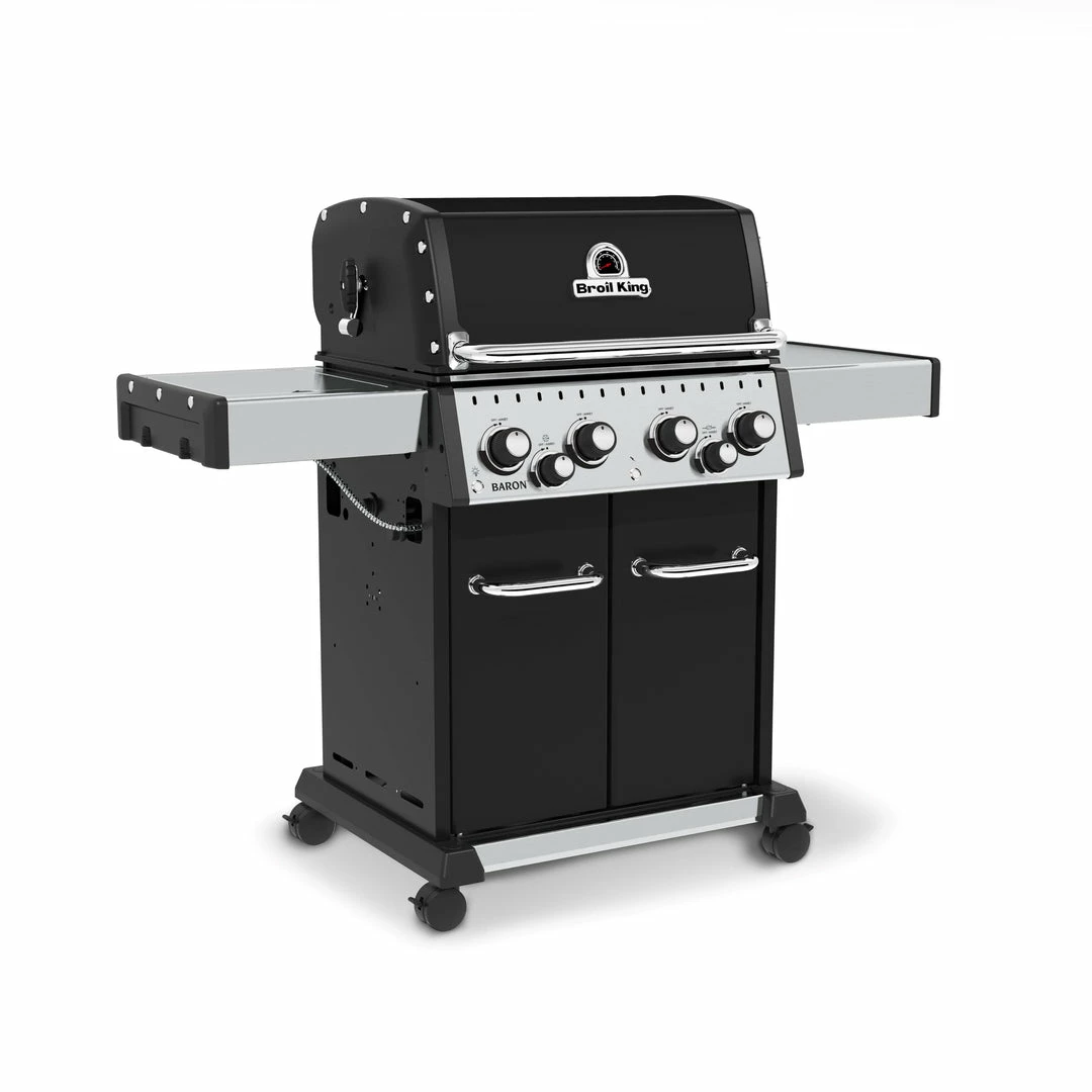 Broil King BARON 490 PRO BBQ With Side Burner, Rear Rotisserie Burner & Rotisserie Kit 2 Broil King BARON 490 PRO BBQ With Side Burner, Rear Rotisserie Burner & Rotisserie Kit