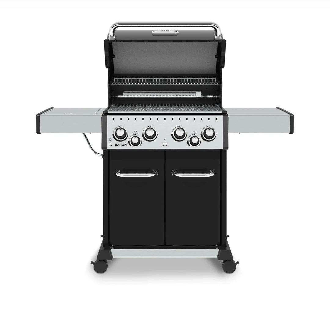 Broil King BARON 490 PRO BBQ With Side Burner, Rear Rotisserie Burner & Rotisserie Kit 4 Broil King BARON 490 PRO BBQ With Side Burner, Rear Rotisserie Burner & Rotisserie Kit