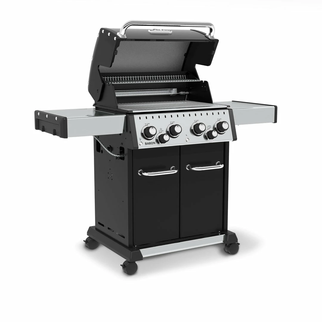 Broil King BARON 490 PRO BBQ With Side Burner, Rear Rotisserie Burner & Rotisserie Kit 5 Broil King BARON 490 PRO BBQ With Side Burner, Rear Rotisserie Burner & Rotisserie Kit