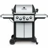 BBQs & Smokers Broil King SIGNET 390 BBQ With Side Burner, Rear Rotisserie Burner & Rotisserie Kit