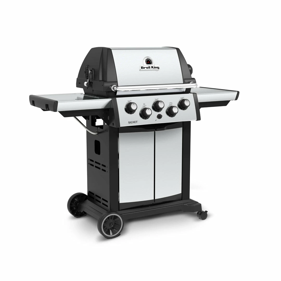 BBQs & Smokers Broil King SIGNET 390 BBQ With Side Burner, Rear Rotisserie Burner & Rotisserie Kit 2 BBQs & Smokers Broil King SIGNET 390 BBQ With Side Burner, Rear Rotisserie Burner & Rotisserie Kit
