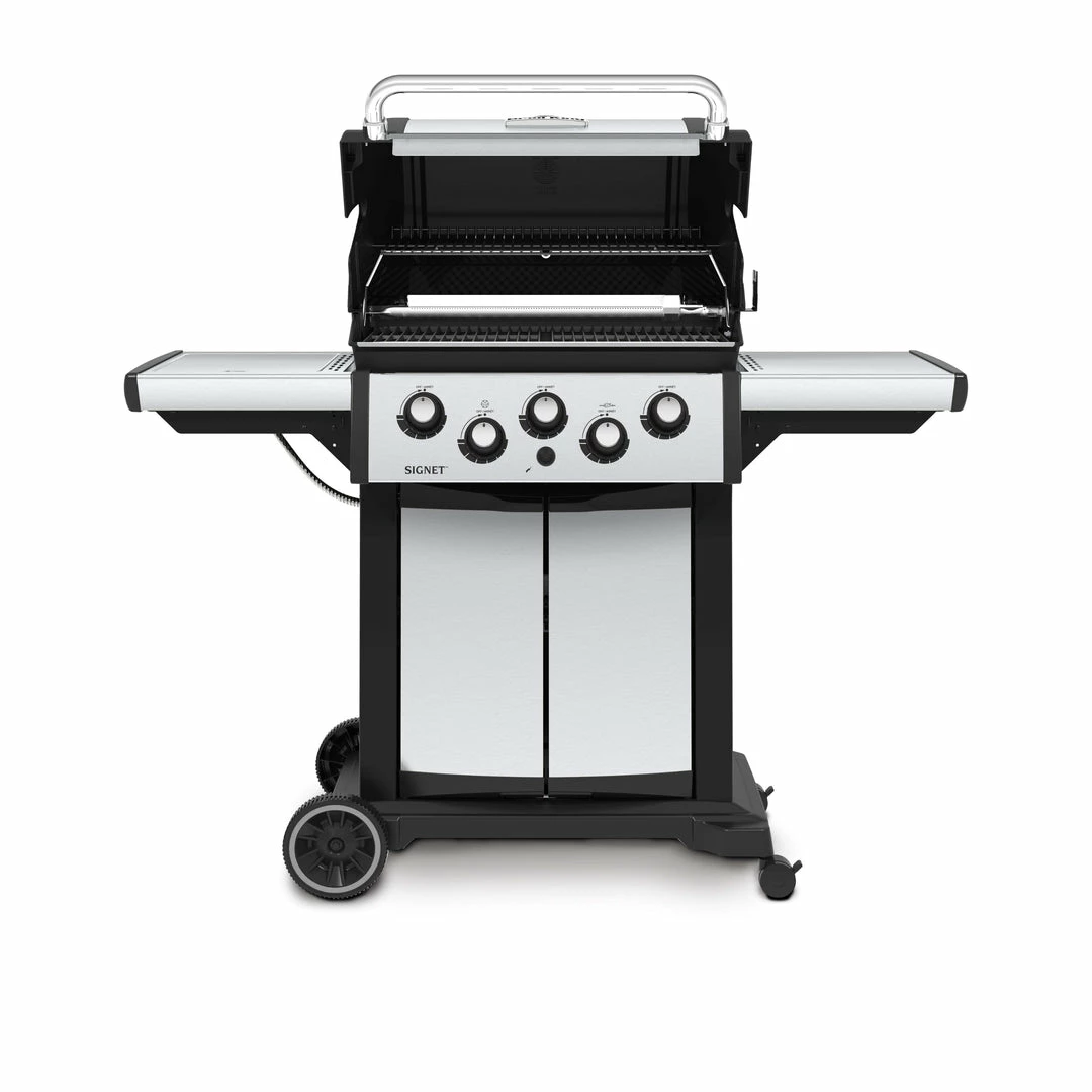 BBQs & Smokers Broil King SIGNET 390 BBQ With Side Burner, Rear Rotisserie Burner & Rotisserie Kit 5 BBQs & Smokers Broil King SIGNET 390 BBQ With Side Burner, Rear Rotisserie Burner & Rotisserie Kit