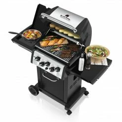 Broil King MONARCH 390 BBQ With Side Burner, Rear Rotisserie Burner & Rotisserie Kit