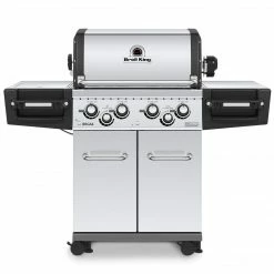 Broil King REGAL S490 PRO BBQ With Side Burner, Rear Rotisserie Burner & Rotisserie Kit BBQs & Smokers