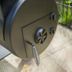 Broil King Smoke Regal Charcoal Offset 400 BBQ With Heavy Duty Cast Iron Grids