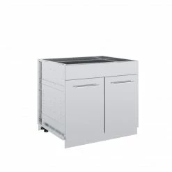 Broil King Stainless Steel 2 Door Cabinet Outdoor Kitchen System Outdoor Kitchen Cabinets & Storage