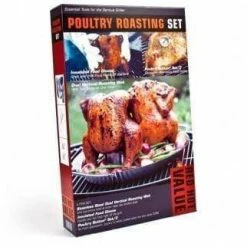 Charcoal Companion CC9401 Poultry Grilling Set BBQ Accessories