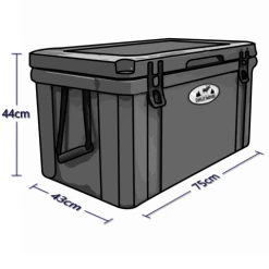 Chilly Moose Cooler/Ice Box (75L) Outdoor Refrigeration & Barware