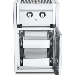 Crown Verity Premium Built-in - Infinite Series Dual Side Burner W/ Two Single Drawers