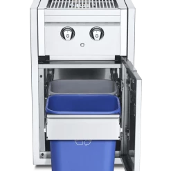 Side Burners Crown Verity IBISC-SBNG-GH - Infinite Series Small Cabinet With Built-In Dual Side Burner & Garbage Holder
