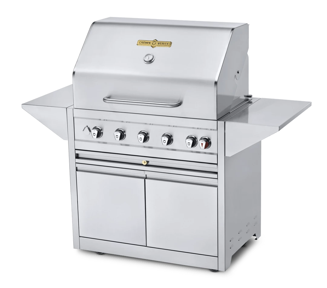 Crown Verity Premium Mobile Cart - Estate Series Mobile Grill 36" W/ 2 Doors 1 Crown Verity Premium Mobile Cart - Estate Series Mobile Grill 36" W/ 2 Doors