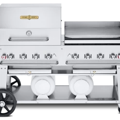 Crown Verity Premium Mobile Grill - Club Series 60" W/ Roll Dome & Griddle