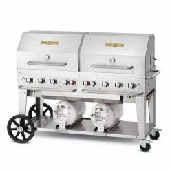 BBQs & Smokers Crown Verity Premium Mobile Grill - Club Series 60" W/ Roll Domes