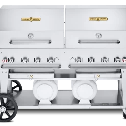 BBQs & Smokers Crown Verity Premium Mobile Grill - Club Series 60" W/ Roll Domes