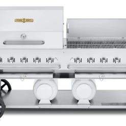 BBQs & Smokers Crown Verity Premium Mobile Grill - Club Series 72" W/ Roll Dome & Windguard