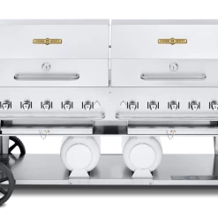 Crown Verity Premium Mobile Grill - Club Series 72" W/ Roll Domes