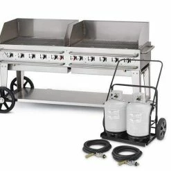BBQs & Smokers Crown Verity Premium Mobile Grill - Club Series 72" W/ Windguard