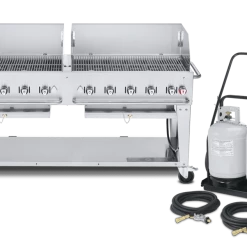 BBQs & Smokers Crown Verity Premium Mobile Grill - Club Series 72" W/ Windguard