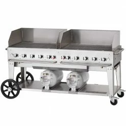 Crown Verity Premium Mobile Grill - Club Series 72" W/ Windguards BBQs & Smokers