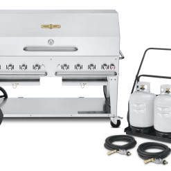 BBQs & Smokers Crown Verity Premium Mobile Grill - Club Series W/ Roll Dome