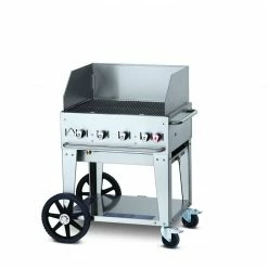 Crown Verity Premium Mobile Grill - Professional Series Charbroiler 30" W/ Windguard