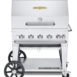BBQs & Smokers Crown Verity Premium Mobile Grill - Professional Series Charbroiler 36" W/ Roll Dome