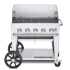 Crown Verity Premium Mobile Grill - Professional Series Charbroiler 36 W/ Windguard BBQs & Smokers