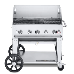 Crown Verity Premium Mobile Grill - Professional Series Charbroiler 36 W/ Windguard BBQs & Smokers