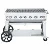 Crown Verity Premium Mobile Grill - Professional Series Charbroiler 48" (Single Inlet)