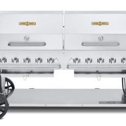Crown Verity Premium Mobile Grill - Professional Series Charbroiler W/ Roll Dome BBQs & Smokers