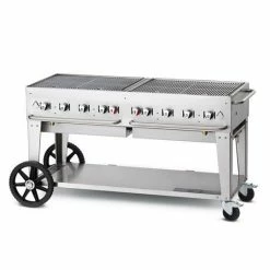BBQs & Smokers Crown Verity Premium Mobile Grill - Professional Series Charbroiler W/ Roll Domes