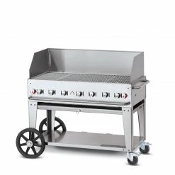 Crown Verity Premium Mobile Grill - Professional Series Charbroiler W/ Wind Guard