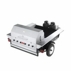BBQs & Smokers Crown Verity Premium Towable Grill - Professional Series W/ 3 Lockable Compartments