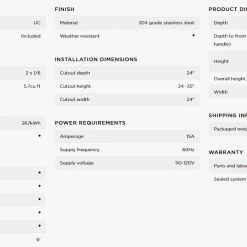 DCS Premium Built-in - Outdoor Beer Dispenser 24" (Dual Tap) 5 DCS Premium Built-in - Outdoor Beer Dispenser 24