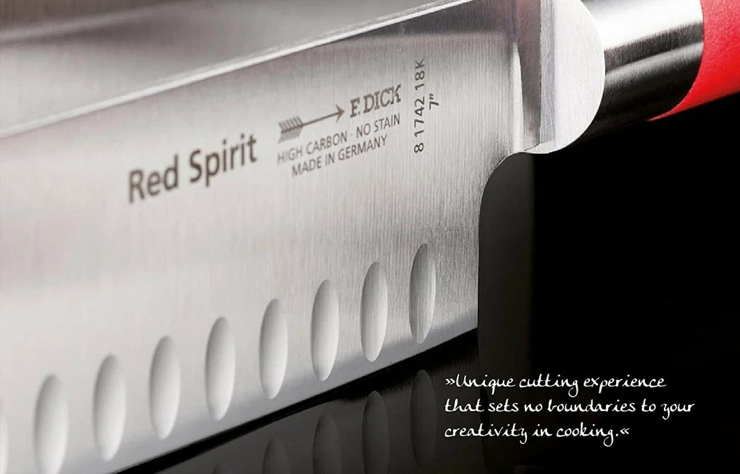 Food Supplies BBQ Accessories Dick Knife- Santoku Knife W/ Kullenschiff Red Spirit 7" 8174218K 3 Food Supplies BBQ Accessories Dick Knife- Santoku Knife W/ Kullenschiff Red Spirit 7" 8174218K