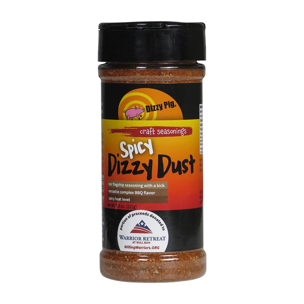 Sauces & Rubs Dizzy Pig Rub - Spicy Dizzy Dust (8oz) 1 Sauces & Rubs Dizzy Pig Rub - Spicy Dizzy Dust (8oz)