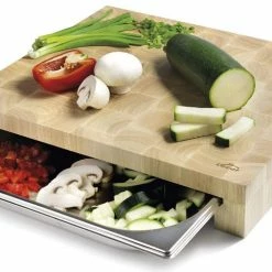 ENO Cutting Board W/ Gastro Tray - Bamboo/Stainless Steel 8 ENO Cutting Board W/ Gastro Tray - Bamboo/Stainless Steel