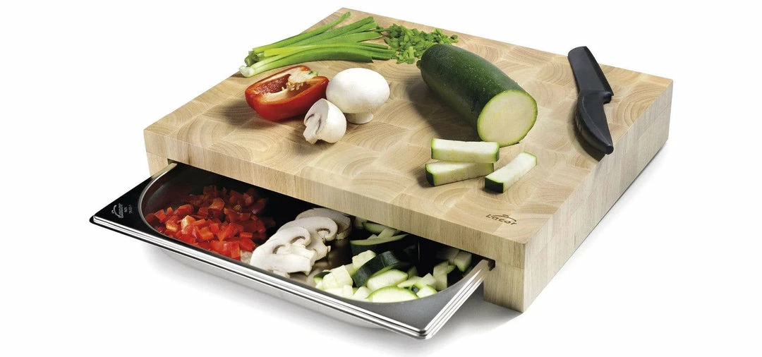 ENO Cutting Board W/ Gastro Tray - Bamboo/Stainless Steel 4 ENO Cutting Board W/ Gastro Tray - Bamboo/Stainless Steel
