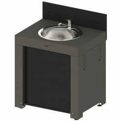 ENO Modulo Outdoor Sink & Cupboard - Grey Outdoor Kitchen Cabinets & Storage