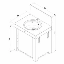 Outdoor Kitchen Cabinets & Storage ENO Sink Module Stainless PMOD8503