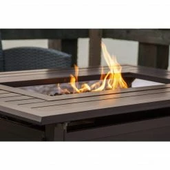 JR Home Gale Rectangular Convertible Fire Table