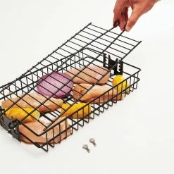 Grillpro BBQ Accessories Grill Pro 24785 Non-Stick Flat Spit Basket 14 Grillpro BBQ Accessories Grill Pro 24785 Non-Stick Flat Spit Basket