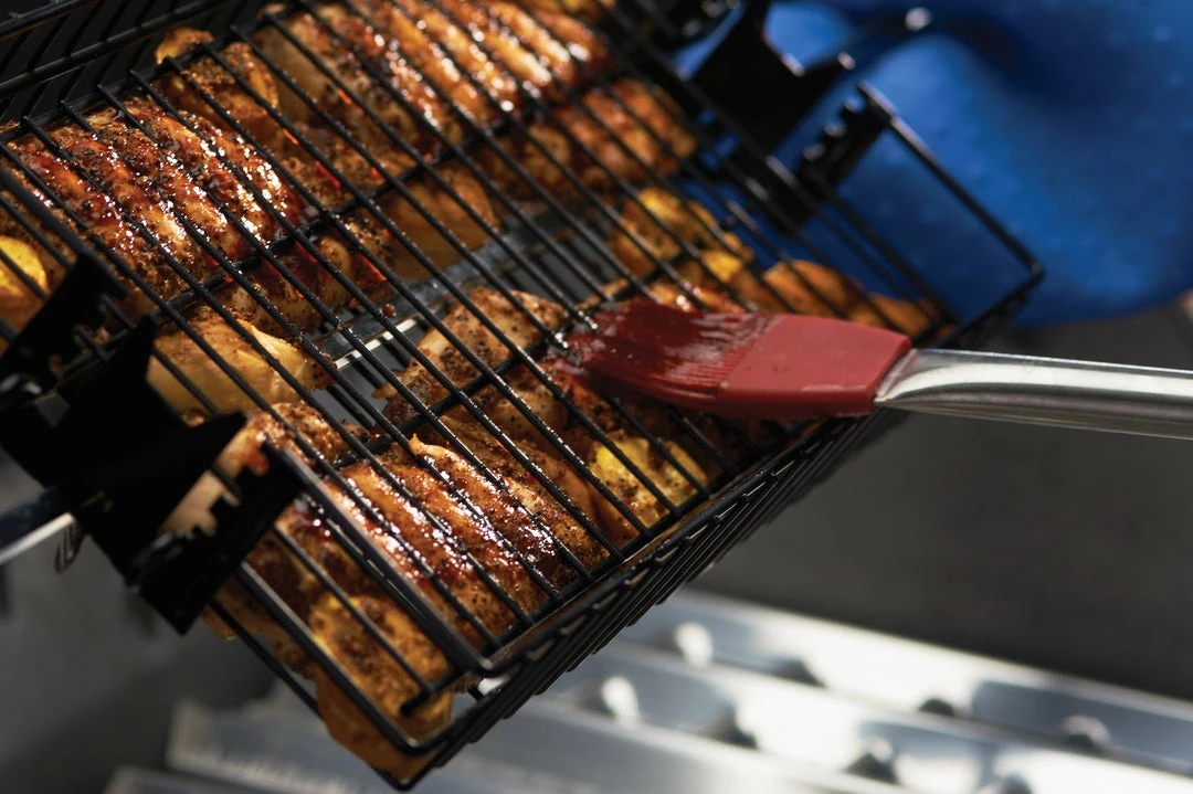 Grillpro BBQ Accessories Grill Pro 24785 Non-Stick Flat Spit Basket 6 Grillpro BBQ Accessories Grill Pro 24785 Non-Stick Flat Spit Basket