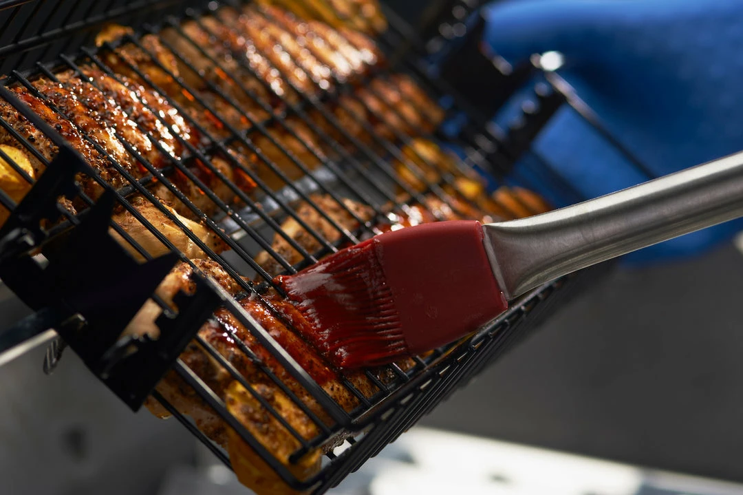 Grillpro BBQ Accessories Grill Pro 24785 Non-Stick Flat Spit Basket 8 Grillpro BBQ Accessories Grill Pro 24785 Non-Stick Flat Spit Basket