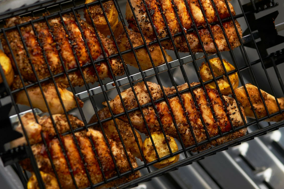 Grillpro BBQ Accessories Grill Pro 24785 Non-Stick Flat Spit Basket 10 Grillpro BBQ Accessories Grill Pro 24785 Non-Stick Flat Spit Basket