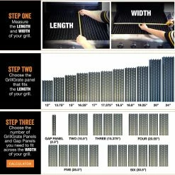 GrillGrate Kit Gas (18.8" X 5.25") 2 Panels RGG18.8